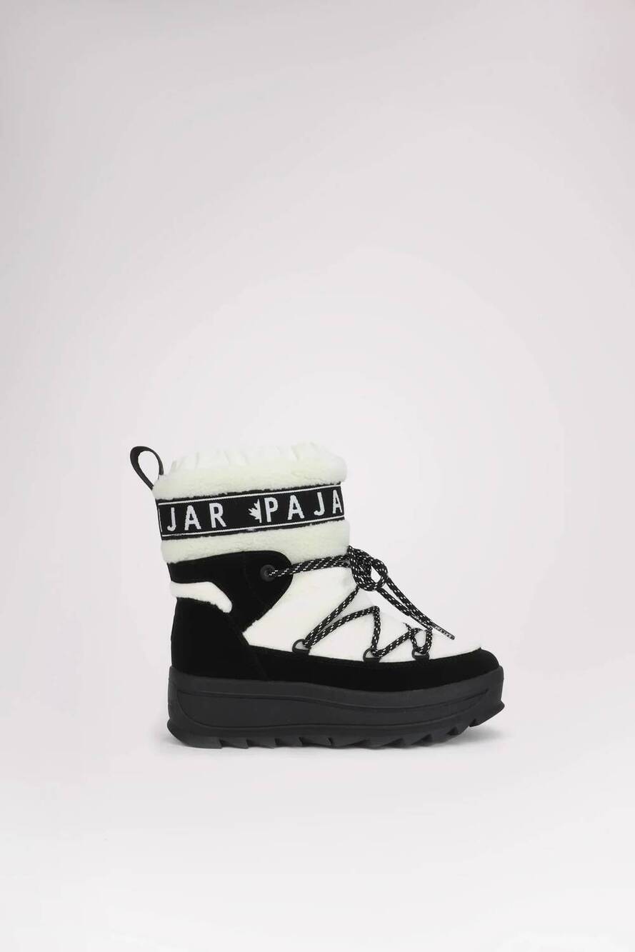 NEW PAJAR women's galaxy lama pull on boots in white